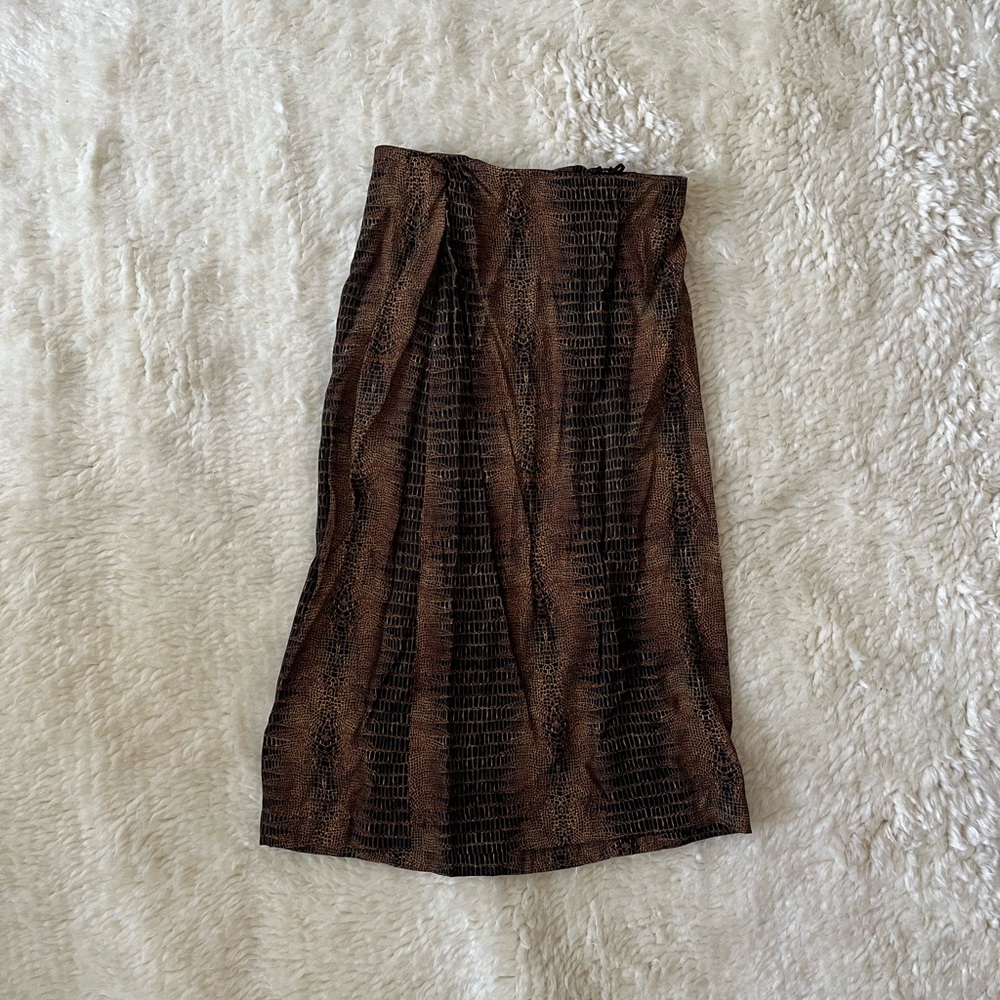 & other stories satin skin skirt